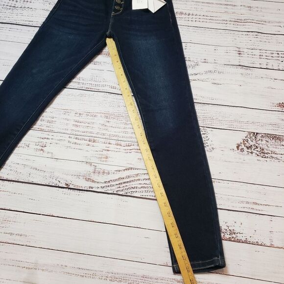 NWT KanCan Dark Wash Jeans NEW Eden dark wash button up - Picture 12 of 12